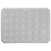 Squash Serrated Slices Puree Mold - 17" L x 11" W by CULINARY PUREE INC – Plastic, White, Model SQUASH SLICES