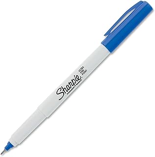 Sharpie Permanent Markers, Ultra Fine Point, 24-Count (Blue)