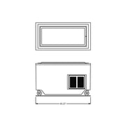60" Enclosed Base Fiberglass Frost top Unit by Randell – Fiberglass, Model RANFG FTA-4