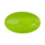 G.E.T. Angled Oval Cascading Serving Bowl for Salads by GET – 1 Quart, Plastic, Green, Model B-797-G/BK