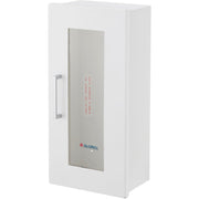 Steel Fire Extinguisher Cabinet with Breakable Glass by Global Industrial – Steel, White, Model 670597