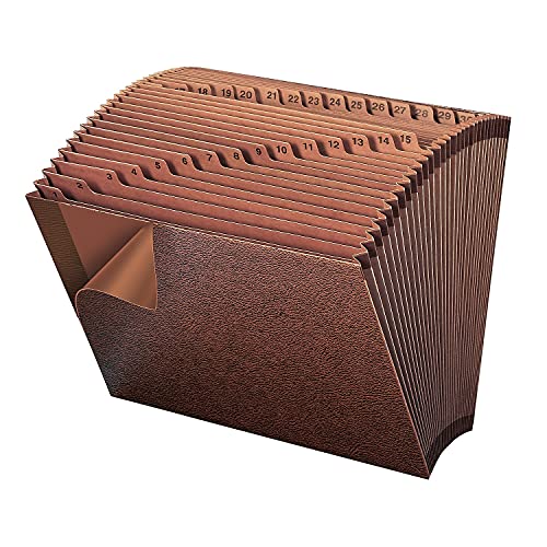 SMEAD Letter / Daily 1-31 Index, Letter Size / Leather-like File Jackets & File Pockets