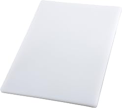 Winco CBH-1824 Cutting Board, 18-Inch by 24-Inch by 3/4-Inch, White,Medium | Dishwasher safe, Stain resistant, Minimizes dulling, Great for Charcuterie, Cheese, Appetizers and Buffet Displays