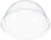 Dart 20LCDH Clear Dome Lid With Hole (Case of 1000)