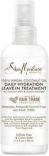 Shea Moisture 100% Virgin Coconut Oil Daily Hydration Leave In Treatment, 3.3 Ounce