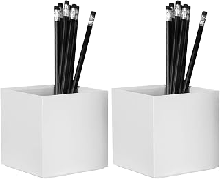 Bostitch Office Konnect Pencil Cup Desk Organizer, Pen Cup, White (Pack of 2)