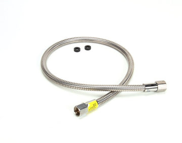 Flexible Stainless Steel Hose by T&S Brass – 16.00 x 10.00 x 1.00, 1.0 load, Stainless Steel, Silver, Model 013E-36H