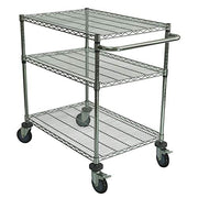 HUBERT Silver - 36"L x 24"W / Silver / 1 Utility Carts