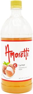 Amoretti Lychee Compound 2.2 lbs - Natural Flavors, Shelf Stable Even After Opening, Certified Kosher, TTB Approved, Perfect for Baking Applications & Beverages