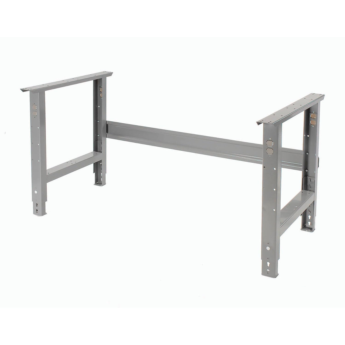 Adjustable Height Workbench C-Channel Leg by Global Industrial – 30"L x 72"W x 4"H, Steel, Gray, Model 183988