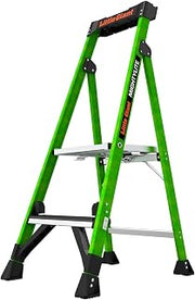 Little Giant Ladders B3145164 MightyLite Step Ladder with Ground Cue - 4 ft. Type IAA - 2 Step - Green - 375 lbs