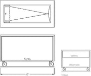 60" Open Base Iced Cold Food Table