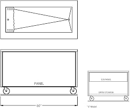 60" Open Base Iced Cold Food Table
