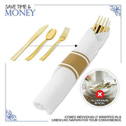 Stock Your Home 100 Count / Gold / Formal Spoons