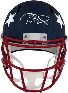Tom Brady Signed New England Patriots AMP Riddell Full Size Speed Replica Helmet - (Fanatics) - Autographed NFL Helmets