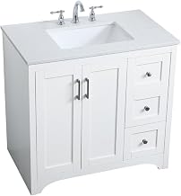 36 Inch Single Bathroom Vanity in White, 714631