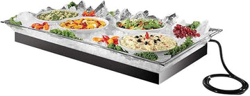 Cal-Mil 987-12 Rectangular Ice Tray, 54" Width x 24" Diameter x 3.5" Height, Clear