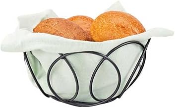 Cal Mil Black Wire Bread Basket, 6.5 inch Dia x 3.5 inch - 6 per case.