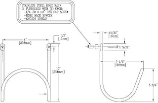 T&S Brass 002970-45 Hose Bracket and Mounting Hardware, Stainless Steel
