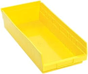 Quantum Storage QSB108 Hanging Plastic Shelf Bin Storage Containers - 17-7/8" x 8-3/8" x 4" - 10 Pack