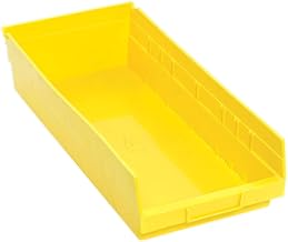 Quantum Storage QSB108 Hanging Plastic Shelf Bin Storage Containers - 17-7/8" x 8-3/8" x 4" - 10 Pack