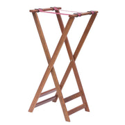 Tray Stand with Solid Legs Dark Walnut Wood - 38" H by HUBERT – Wood, Walnut, Model TS-3