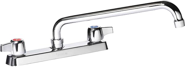 Krowne 13-810L Krowne Silver Series Faucet, Deck Mount, 8" Centers, 10" Swing spout, Quarter-Turn Ceramic Cartridge Valve, Low Lead Compliant‌‍‌‌‌‍‌‌‍‌‌‌‌‍‌‌‌‍‌‌‍‌‌‌‌‍‌‌‍