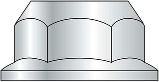 Serrated Hex Flange Nut, 1/4-20, Zinc, Case Hardened Steel, UNC, 100 Pack