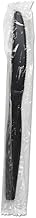 Boardwalk KNIHWPSBIW Heavyweight Wrapped Polystyrene Cutlery, Knife, Black, 1000/Carton