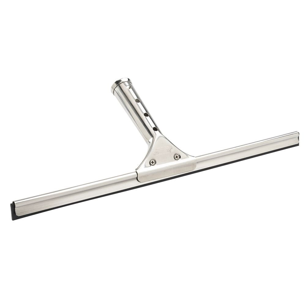 Libman Stainless Steel/Rubber Window Squeegee - 18"L by LIBMAN COMMERCIAL – Stainless Steel, Black, Model 71736001906