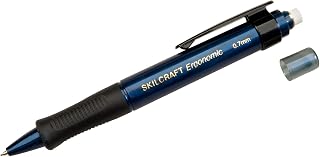AbilityOne Ergonomic Mechanical Pencil - 0.7mm Medium Point Lead, HB #2, Blue Barrel 7520-01-451-2270: Box, 6 Item(s)