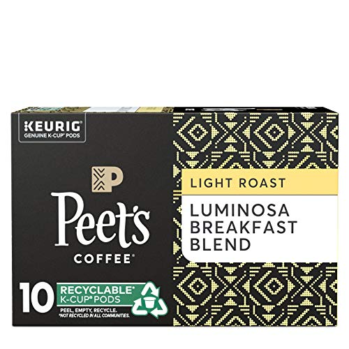Peet's Coffee Luminosa Breakfast Blend / 10 Count (Pack of 1) / 1 Ground Coffee