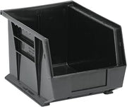 QUANTUM STORAGE SYSTEMS K-QUS239BK-4 4-Pack Ultra-Stack and Hang Bins, 10-3/4" x 8-1/4" x 7", Black