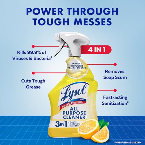 Lysol 32 Fl Oz (Pack of 1) / Lemon Breeze / Lemon All-Purpose Cleaners