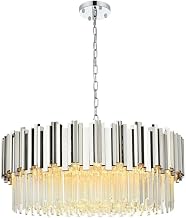 Elegant Lighting Willow 32" Chandelier in Chrome