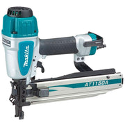 7/16" Medium Crown Stapler by Makita – Medium, Metal, Teal, Silver, Black, Model AT1150A