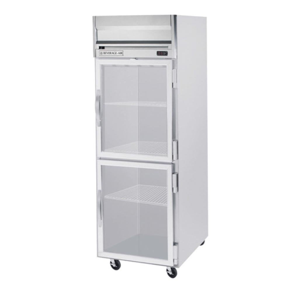 Beverage-Air HFPS1-1HG Horizon Series One Section Glass Half Door Reach-In Freezer 24 cu.ft. Capacity Stainless Steel Exterior and by Beverage Air – Model HFPS11HG