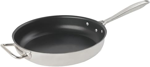 Intrigue Mirror Finish S/S 12 1/2" Fry Pan w/ SteelCoat