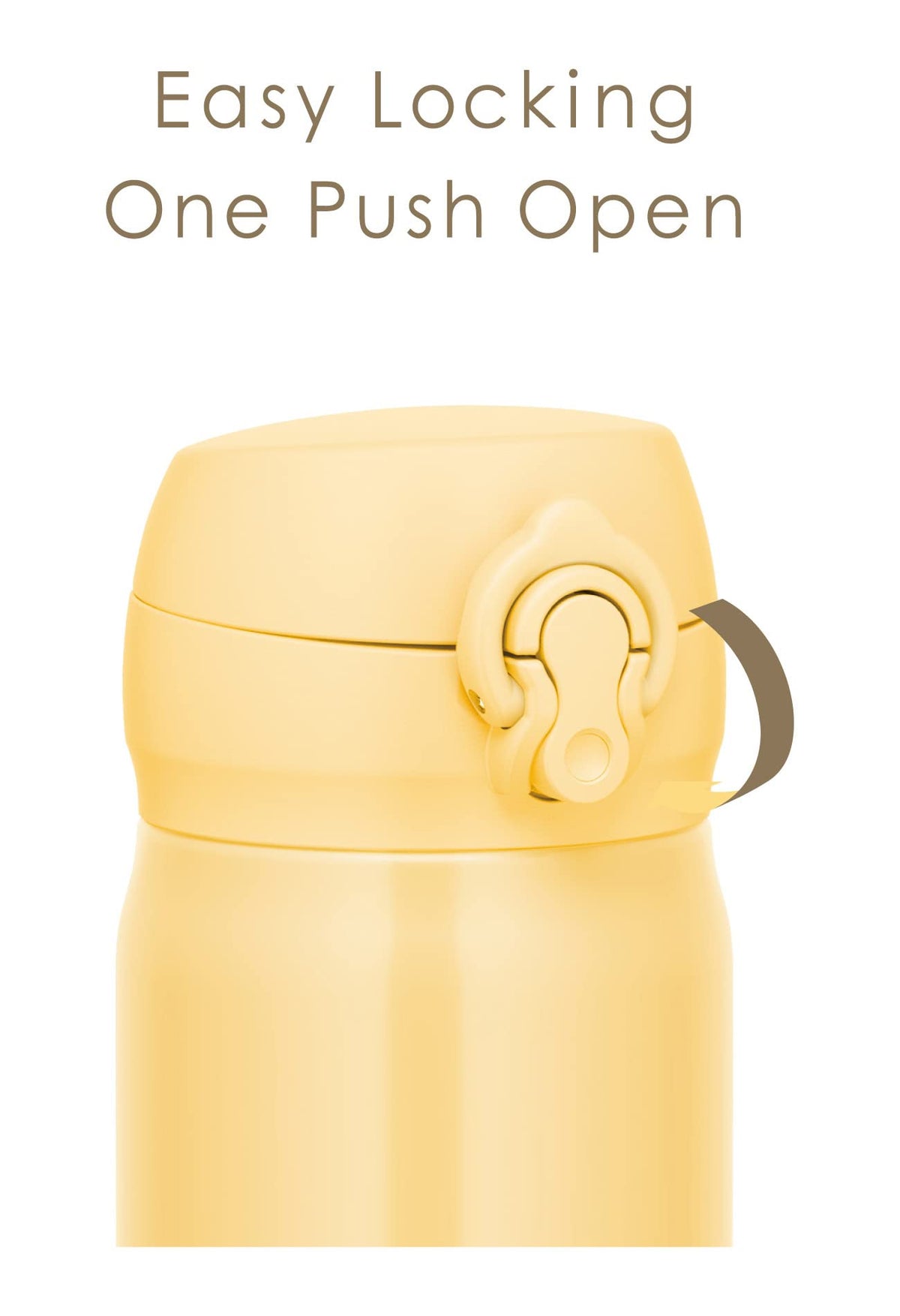 Vacuum Insulated Portable Mug by THERMOS – 16.9 Ounces, 0.5 liters, Stainless Steel, cream yellow, Model JNL-506 CRY