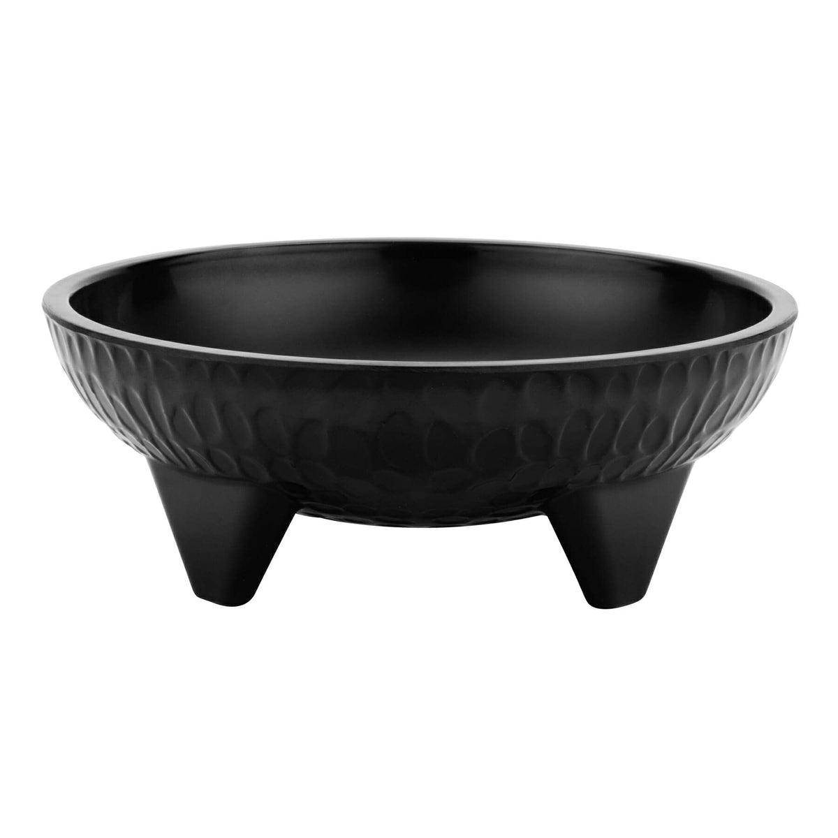 G.E.T. Black 26 oz. Molcajete Bowl by GET – 26 oz., 26.0 fluid_ounces, Melamine, Black, Pack of 12