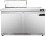 SW48-8C-FB Sandwich Unit, 48" W, With 8 Pan Top Openings, Front Breathing & 19" Cutting Board