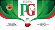 PG Tips 210 Non-Pyramid Original Black Tea Bags (Count of 210)