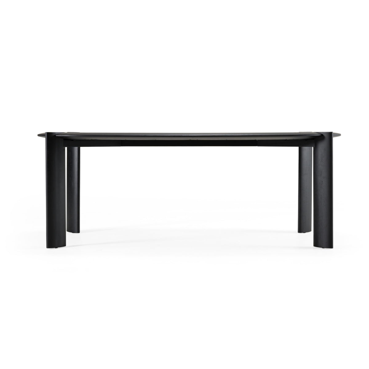 Steven - Modern Black Oval Dining Table by Limari Home – Rubberwood, Black, Model LIM-83024