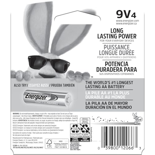 Energizer 9V (Pack of 1) / Multicolor / 9V 9V