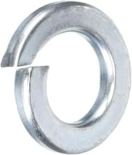 349010 Split Lock Washer, 1/2", Steel, Zinc, 100 Pack