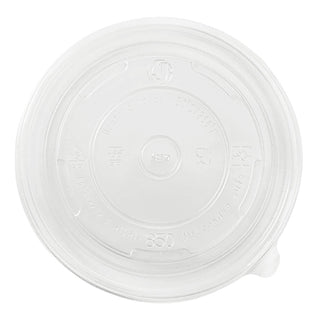 Karat 24-32 oz PP Food Container Flat Lids (Case of 600) – 142mm, Polypropylene, Clear, Model C-KDL142-PP