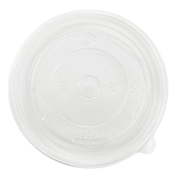 Karat 24-32 oz PP Food Container Flat Lids (Case of 600) – 142mm, Polypropylene, Clear, Model C-KDL142-PP