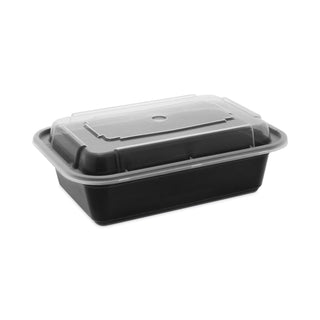 PCTNC838B - VERSAtainers by Newspring – 24 oz, 24.0 ounces, Polypropylene, Black Base, Clear Lid, Pack of 150