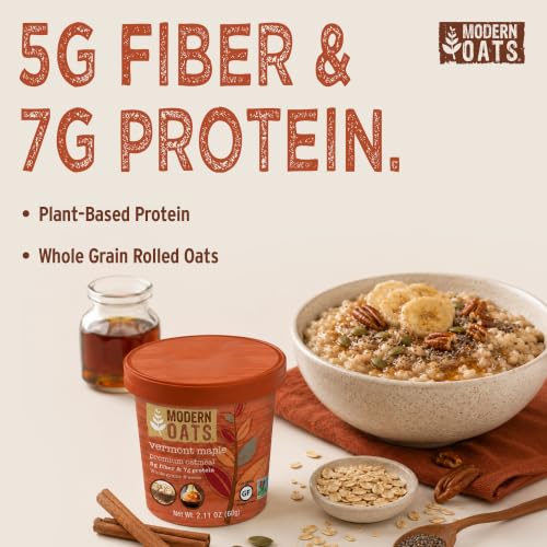 Modern Oats Vermont Maple / 2.6 Ounce (Pack of 12) / brown Breakfast Foods