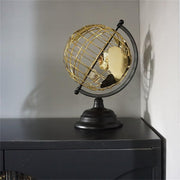 Educational World Globe Decoration Metal Featurings Geometrics Wire Framework by APGLSXY – Small, Multicolor, Model 5AC1112957-S_DLQ2